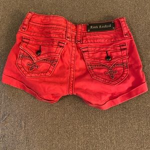 Rock revival shorts. Both size 27. Red are stretchier material than jean shorts.